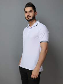 Men Polo Shirts - White - View 6