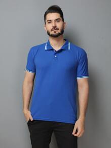 Men Polo Shirts - Royal Blue - View 5