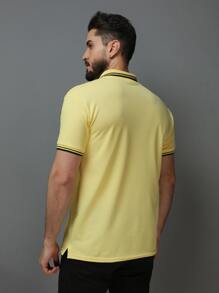 Men Polo Shirts - Màu vàng - Xem 7