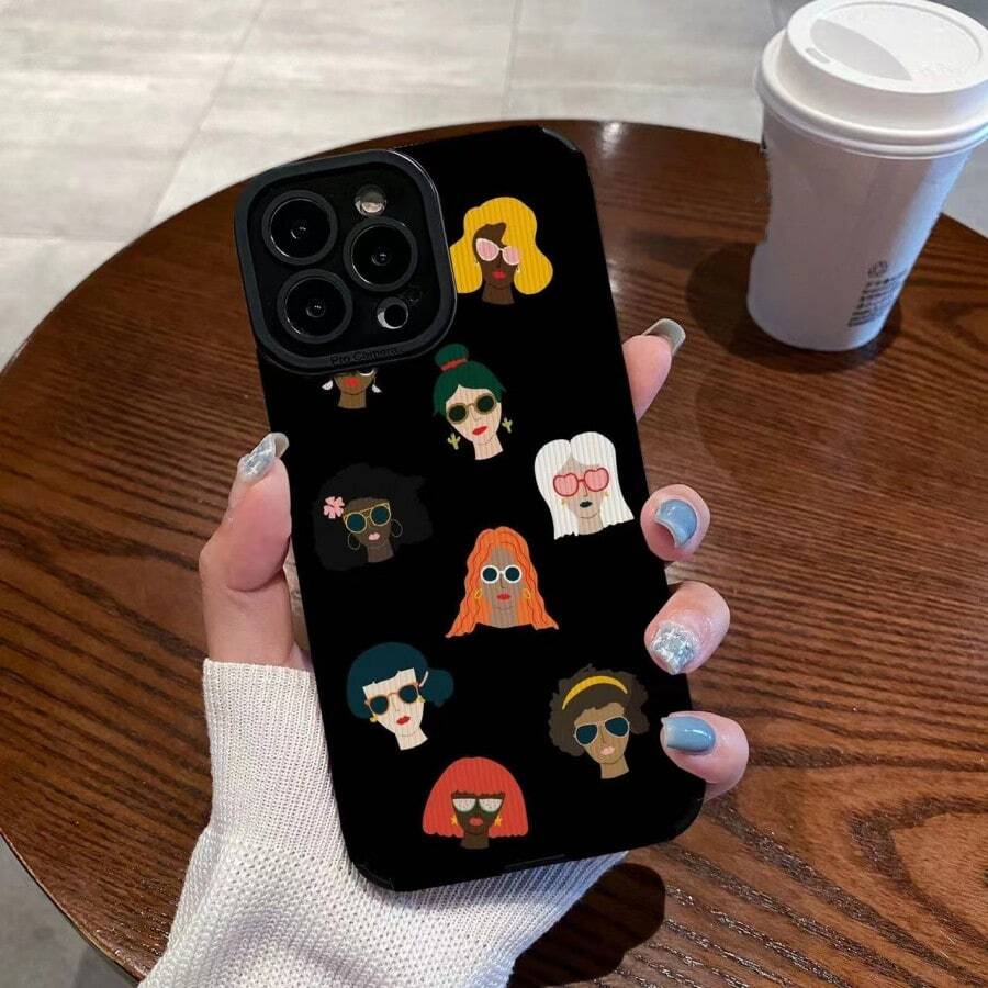 Cartoon Graphic Phone Case - Multicolor - View 1