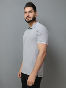 Men Polo Shirts - Light Grey - View 6