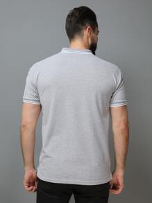 Men Polo Shirts - Light Grey - View 2