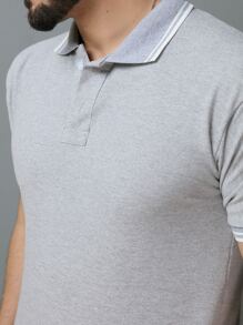 Men Polo Shirts - Light Grey - View 3