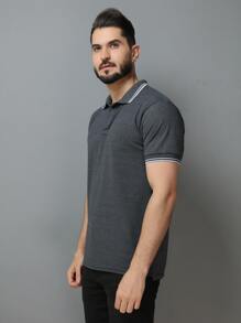 Men Polo Shirts - Dark Grey - View 6