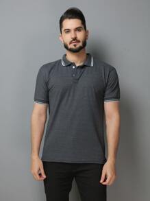 Men Polo Shirts - Dark Grey - View 5