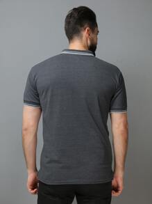 Men Polo Shirts - Dark Grey - View 2