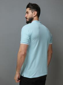 Men Polo Shirts - Baby Blue - View 7
