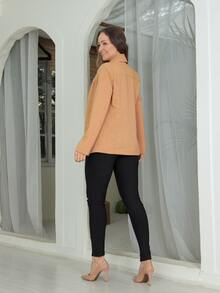 Women Blazers - Màu be - Xem 3