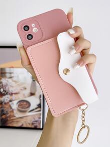 1 funda tipo cartera para teléfono compatible con iPhone 15/15Plus/15Pro/15Promax. - Rosa - Ver 1