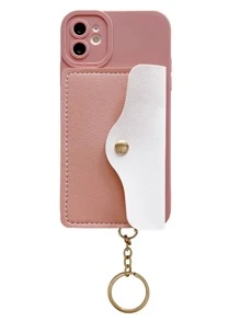 1 funda tipo cartera para teléfono compatible con iPhone 15/15Plus/15Pro/15Promax. - Rosa - Ver 2