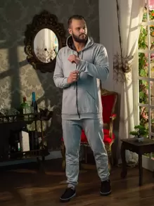 Men Sweatshirts - 淺灰色 - 查看 2