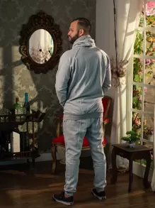 Men Sweatshirts - 淺灰色 - 查看 3