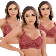 Women Bras & Bralettes - Màu Đỏ Sâu - Xem 2