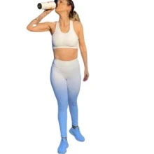 Calca Branca Feminina Legging Leg Com Elastano Legguing Branco - P - Visão 2