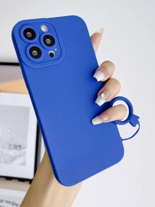 Plain Phone Case With Lanyard Compatible With IPhone15/15Plus/15Pro/15Promax,International Version, Not The Domestic Version - Blue - View 5