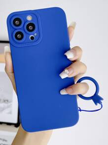 Plain Phone Case With Lanyard Compatible With IPhone15/15Plus/15Pro/15Promax,International Version, Not The Domestic Version - Blue - View 1