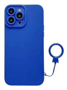 Plain Phone Case With Lanyard Compatible With IPhone15/15Plus/15Pro/15Promax,International Version, Not The Domestic Version - Blue - View 2