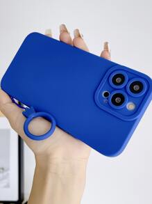 Plain Phone Case With Lanyard Compatible With IPhone15/15Plus/15Pro/15Promax,International Version, Not The Domestic Version - Blue - View 3