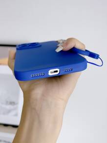 Plain Phone Case With Lanyard Compatible With IPhone15/15Plus/15Pro/15Promax,International Version, Not The Domestic Version - Blue - View 4