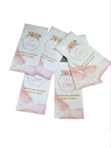 25 Money Envelopes, Envelope Shower, 150 G Paper. Wedding, Sweet 15, (8.5x17 Cm) Back To School - 粉色 - 查看 2