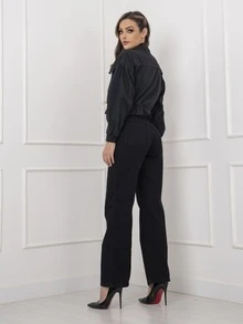 Women Denim Jackets & Coats - 黑色 - 查看 10