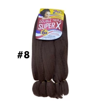 Synthetic Extensions - Chocolate Brown - View 4