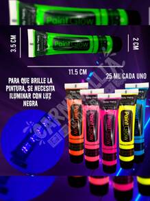 6 Makeup Paint Neon Luminous Glow Body Paint Body Face - Multicolor - View 2