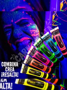 6 Makeup Paint Neon Luminous Glow Body Paint Body Face - Multicolor - View 7