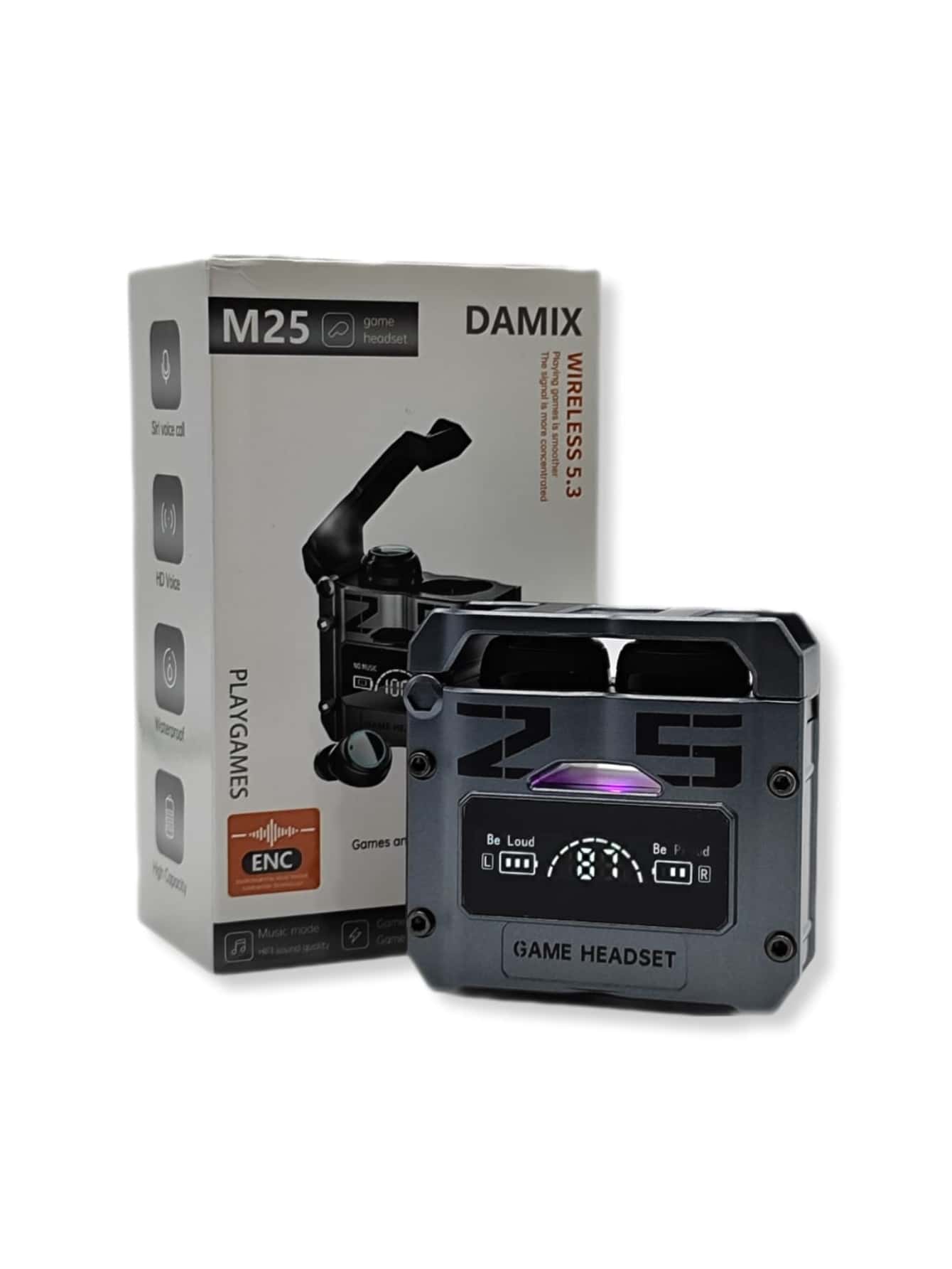 M25 Wireless Bluetooth Headphones - Grey - View 1