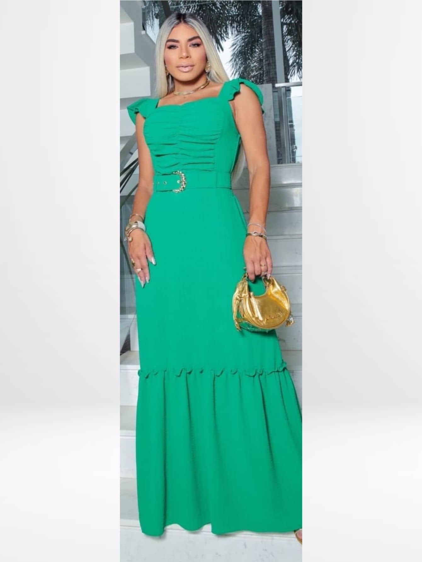 Women Dresses - 綠色 - 查看 1