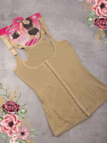 Faja Camiseta Licra Moldea la Cintura para Mujer - Beis - Ver 2