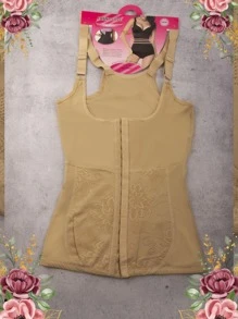 Faja Camiseta Licra Moldea la Cintura para Mujer - Beis - Ver 1