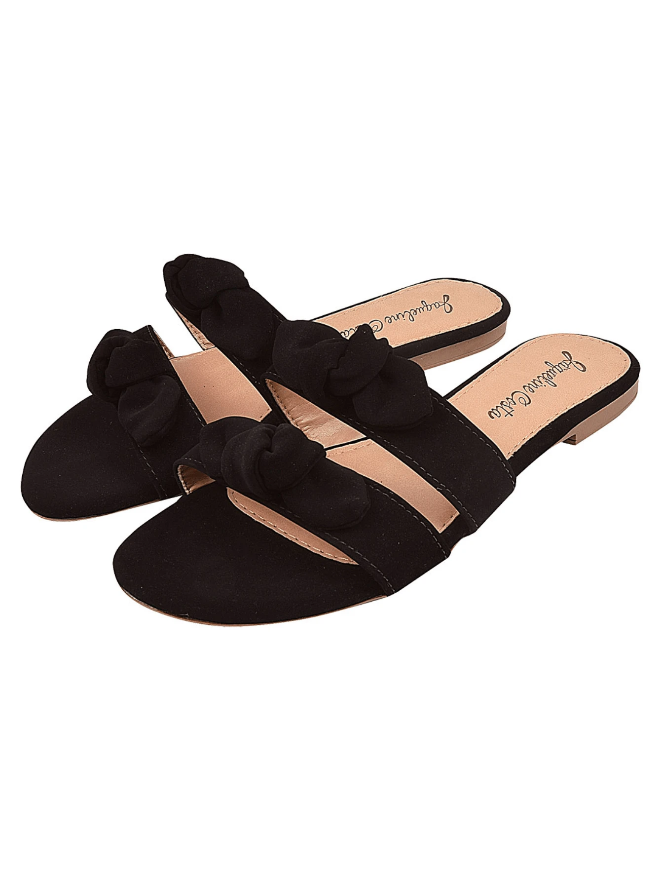 Women Flat Sandals - 黑色 - 查看 1