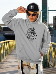Men Sweatshirts - 淺灰色 - 查看 2