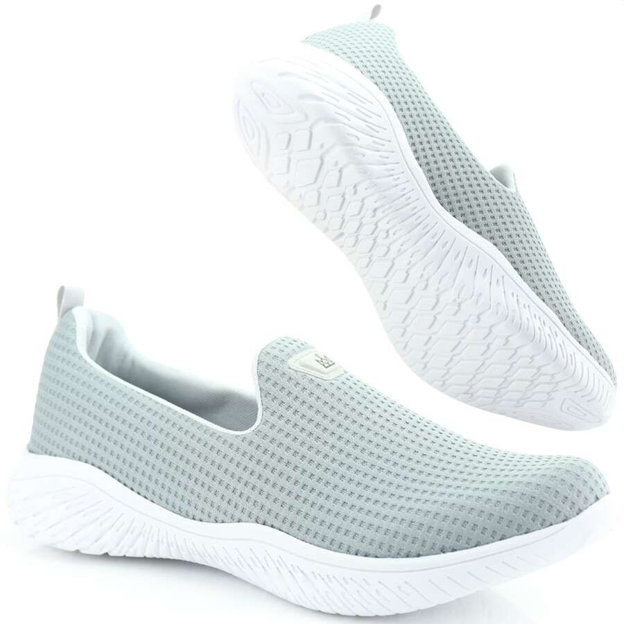 Women Casual Shoes - 灰色 - 查看 1