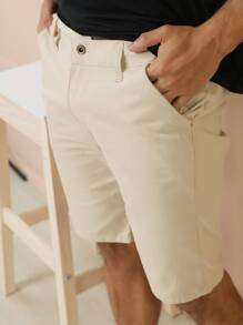 Men Shorts - 米色 - 查看 7