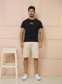 Men Shorts - 米色 - 查看 6