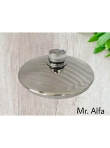 Bateria MR. ALFA 16 piezas, alta tecnologia acero inoxidable con termo control en tapas; BATERIAS DE COCINA - Plateado - Ver 11