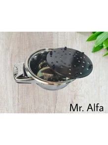 Bateria MR. ALFA 16 piezas, alta tecnologia acero inoxidable con termo control en tapas; BATERIAS DE COCINA - Plateado - Ver 6