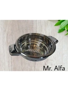 Bateria MR. ALFA 16 piezas, alta tecnologia acero inoxidable con termo control en tapas; BATERIAS DE COCINA - Plateado - Ver 7
