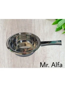 Bateria MR. ALFA 16 piezas, alta tecnologia acero inoxidable con termo control en tapas; BATERIAS DE COCINA - Plateado - Ver 10