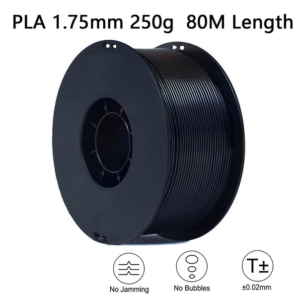 EasyThreed 3D Printing Filament PLA 250g Premium Quality Smooth Finish , 80M Length 1.75mm Diameter 3D Printer Filament 3D Printer PLA Filament