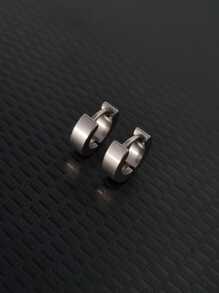 Men's Earrings - Silver - View 1
