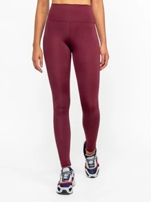 Women Leggings - 酒紅色 - 查看 1