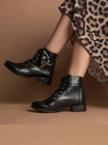 Women Fashion Boots - màu đen - Xem 1