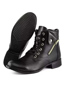 Women Fashion Boots - màu đen - Xem 4