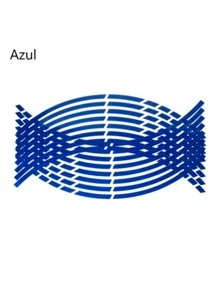Strip Cuts Reflective Tape Sticker Car Motorcycle Rin 15-18 Vmingo - الأزرق - مشاهدة 2