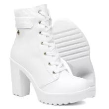 Women Fashion Boots - White - View 6