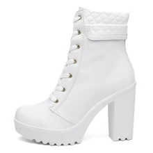 Women Fashion Boots - White - View 7
