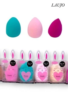 12 Pieces Makeup Sponge With Rabbit Boxes Included Random Colors - Multicolor - View 8